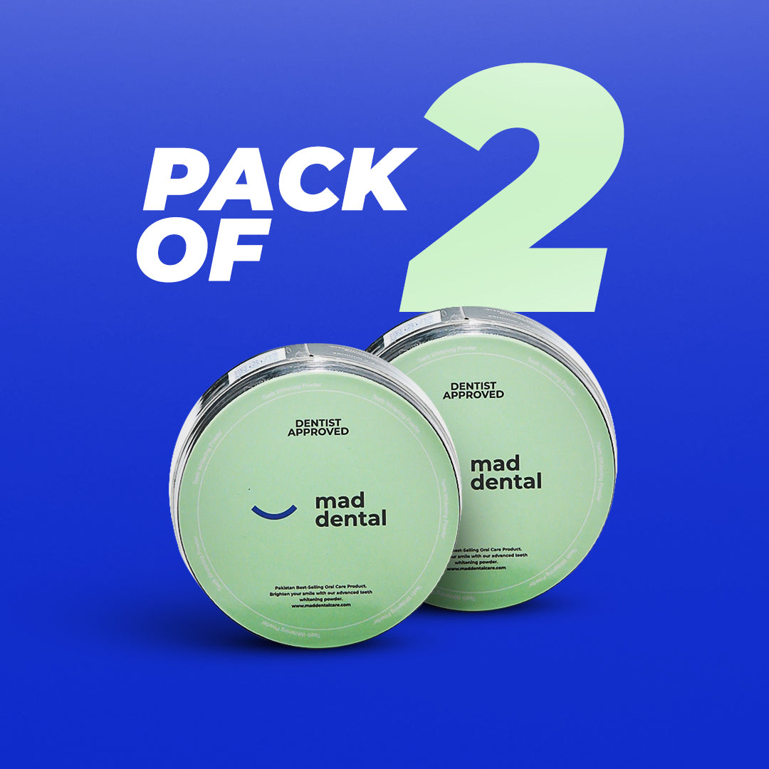 MAD Teeth Whitening Powder - Pack of 2 (RECOMMENDED) Extra 11% OFF