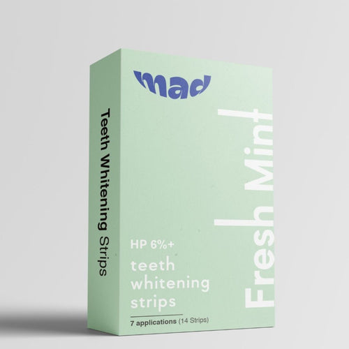 MAD Dental Pro White Strips + FREE MAD Teeth Whitening Foam AND MAD Teeth Whitening Powder
